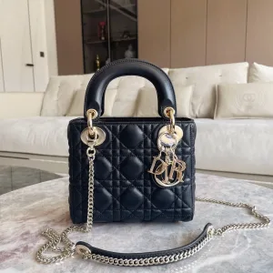 Christian Dior Mini Lady Dior Bag Black