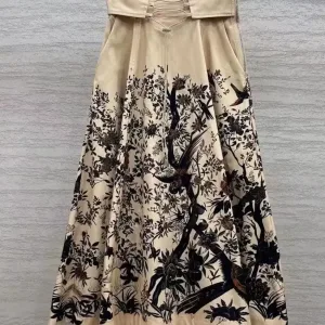 Dior 22 winter asymmetrical long skirt