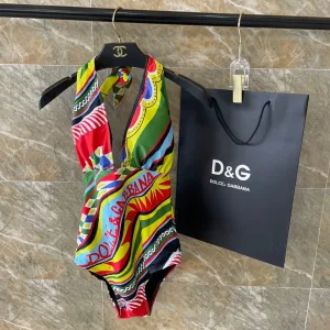 Dolce & Gabbana print one-piece swimsuit