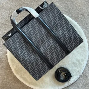 Fendi FF Jacquard Tote Bag