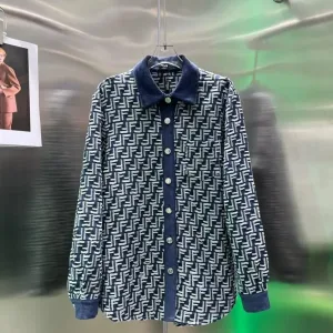 Fendi denim-style button-down shirt