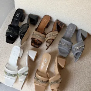 GINA block heel mules