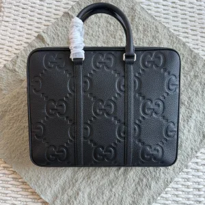 GUCCI Jumbo Gg Leather Briefcase