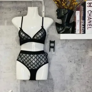 Gucci GG tulle bra and underwear set