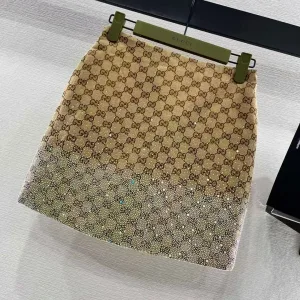 Gucci canvas mini skirt