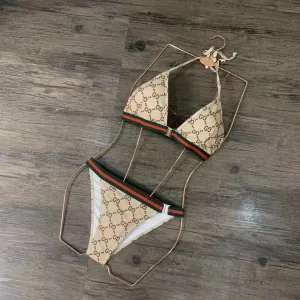 Gucci monogram print bikini