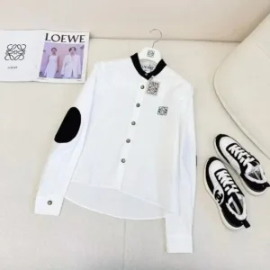 Loewe Anagram Embroidered Oxford Shirt