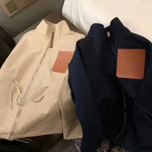 Loewe Anagram patch zip jackets