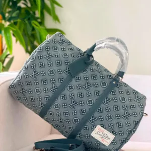 Louis Vuitton Monogram Washed Denim Keepall Bandoulière