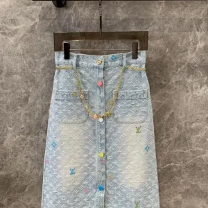 Louis Vuitton denim skirt