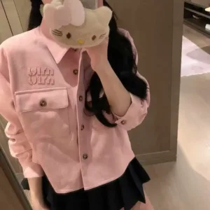 Miu Miu Pink Denim Shirts
