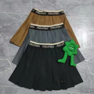 Miu Miu pleated mini skirts