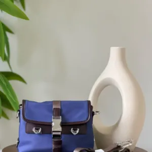 Prada Nylon Leather Shoulder Bag