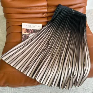 Prada Reiss Marlie ombré pleated midi skirt