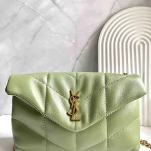 Saint Laurent Toy Puffer bag Green