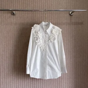 Valentino Floral-Embellished Shirt