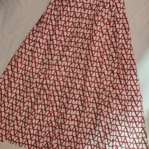 Valentino Garavani V-Logo Print Midi Skirt