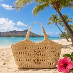 Saint Laurent Raffia Bag