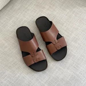 Zegna Cinghia Basilare Nappa Leather Slides