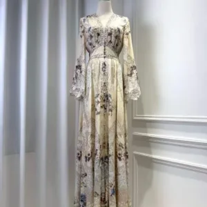Zimmermann CAMILLA Laced With Love Kimono-Sleeve Maxi Dress