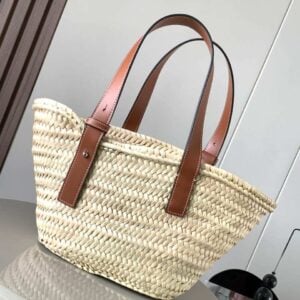 Affordable Loewe Basket Bag Palm Leaf And Calfskin | Bags Dubai