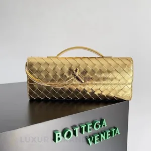 Bottega Veneta Andiamo Clutch Bag | Intrecciato Leather | Luxury Designer Bag