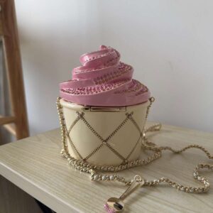 Buy Chanel Clutch Ice Cream Minaudiere Plexi Strass & Gold-Tone Metal | Bags Dubai