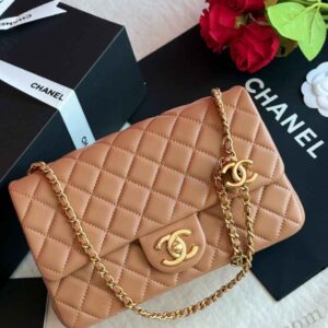 Buy Chanel Quilted Lambskin Classic Double Flap Medium Handbag | bags Dubai