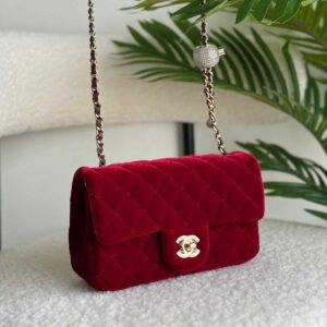 Buy Chanel Velvet Flap Bag Pearl Crush Gold Hardware |Bags Dubai