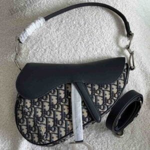 Buy Christian Dior Mini Oblique Canvas Saddle Bag | Bags Dubai