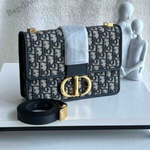 Buy Christian Dior Oblique Jacquard Canvas 30 Montaigne Flap Bag |Bags Dubai