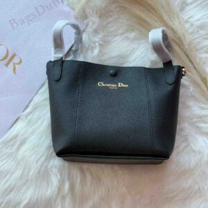 Buy Dior Latte Grained Calfskin Signature Bucket Bag | Bags Dubai