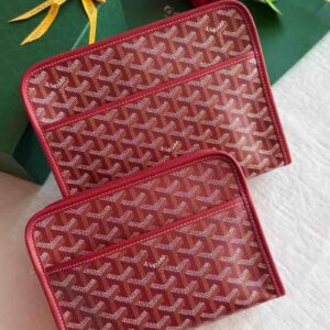 Buy Goyard Goyardine Coated Canvas Jouvence Toiletry Pouch Bag |Bags Dubai