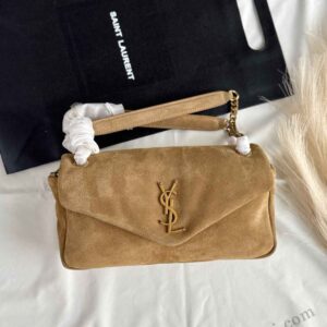 Buy Saint Laurent Calypso Lambskin Leather Shoulder Bag | Bags Dubai