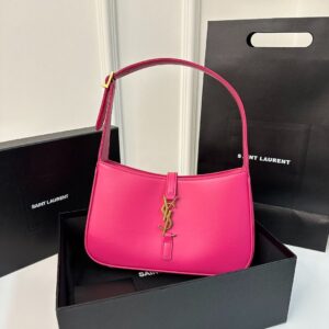 Buy Saint Laurent Le 5 A 7 Pink Shoulder Bag In Leather
