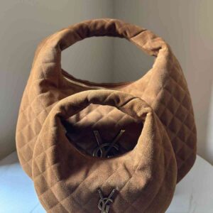 Buy Saint Laurent YSL Icarino Quilted Suede Bag | Bags Dubai