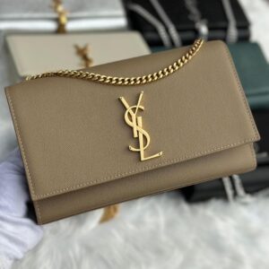 Buy YSL Dark Beige Calfskin Medium Kate Tassel Chain Bag