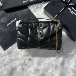 Buy YSL Toy Puffer Black Matelasse Leather Shoulder Bag
