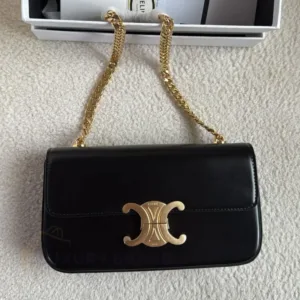 CELINE Triomphe Bag Super Master Quality Replica | Luxury Grained Leather Shoulder Bag