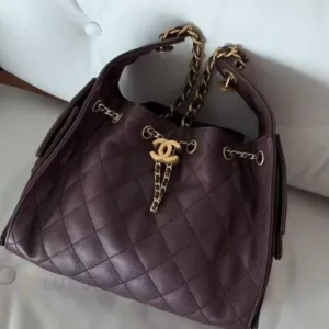 CHANEL Burgundy Quilted Leather Bag | Timeless Flap Bag | Luxury Handbag