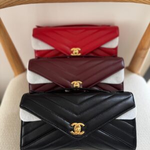 Chanel Envelope Chevron Leather CC Flap Bag In Dubai | BAGS DUBAI