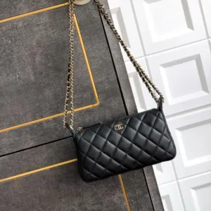 CHANEL Gold Ball Mini Case Lambskin Crossbody Bag | Luxury Designer Bag