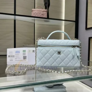 Chanel Lambskin Quilted Blue Bag | Super Master Quality | Luxury Handbag