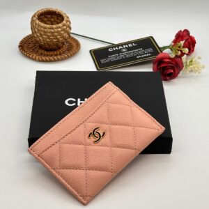 Chanel Quilted Caviar Leather CC Card Holder Wallet In Dubai | BAGS DUBAI