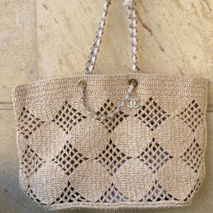 Chanel Raffia Beach Shopping Tote Bag In Dubai | BAGS DUBAI
