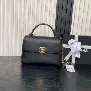CHANEL Top Handle Flap Bag | Super Master Quality Lambskin | Luxury Replica