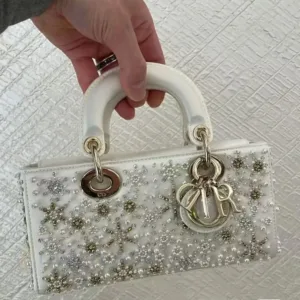 DIOR Lady Satin Bag | Cannage Quilted Shoulder Bag | Super Master Quality