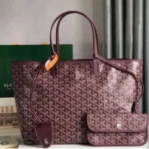 GOYARD Super Master Tote Bag | Luxury Hand-Painted Canvas Tote | Iconic Chevron Design