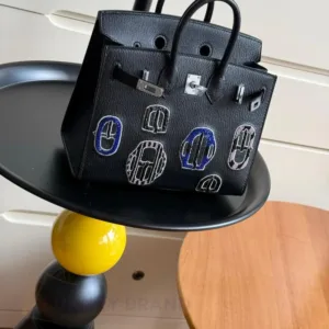 HERMÈS Faubourg Embroidered Togo Bag | Luxury Hand-Embroidered Handbag