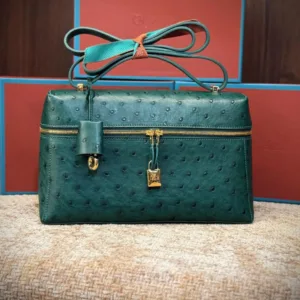 LORO PIANA Super Master Ostrich Leather Bag | Luxury Women's Handbag